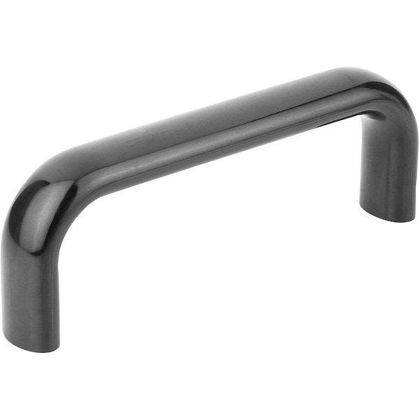 Pull Handle Oval L=113, A=100, D=M06, Thermoset Black, Comp:Stainless Steel Bright